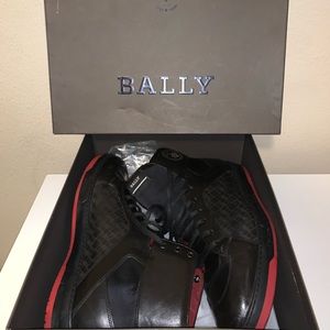 Bally Hi Top Leather Sneakers